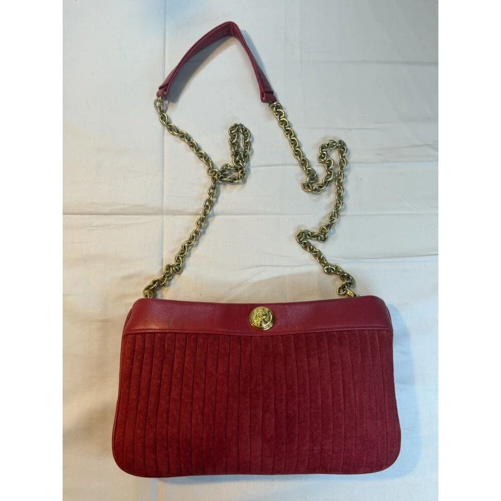 ✨👜 Vintage Anne Klein Gold Calderon Clutch Shoulder Bag 💛